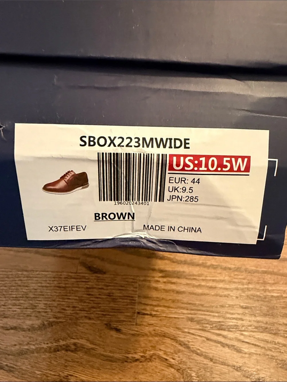 Men's Cognac Lace-Up Oxford Shoes by Bruno Marc